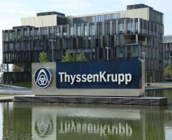 Акции ThyssenKrupp упали сегодня на 6 процентов