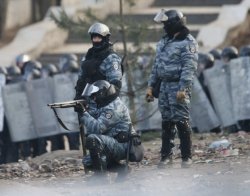 On the Maidan in Kiev, protesters shoot at their own - the Ministry of Internal Affairs of Ukraine
