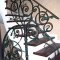 Wrought iron stair railings