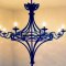 Wrought iron chandeliers