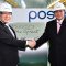 POSCO разрезает ленту на новом заводе в Таиланде