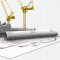 Construction of steel prefabricated and energy efficient buildings