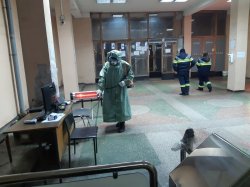 Спасатели провели дезинфекцию на объектах ДМК
