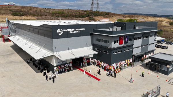 Marmara Marmara Siegener Galvaniz открывает четвертый завод, повышает вместимость до 200 000 тонн.