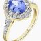 The splendor of the era and the magic of the stone: Ring with tanzanite in the decorative Baroque style