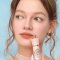 lipstick is the final accent to the lackluster make-up